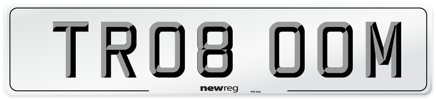 TR08 OOM Number Plate from New Reg